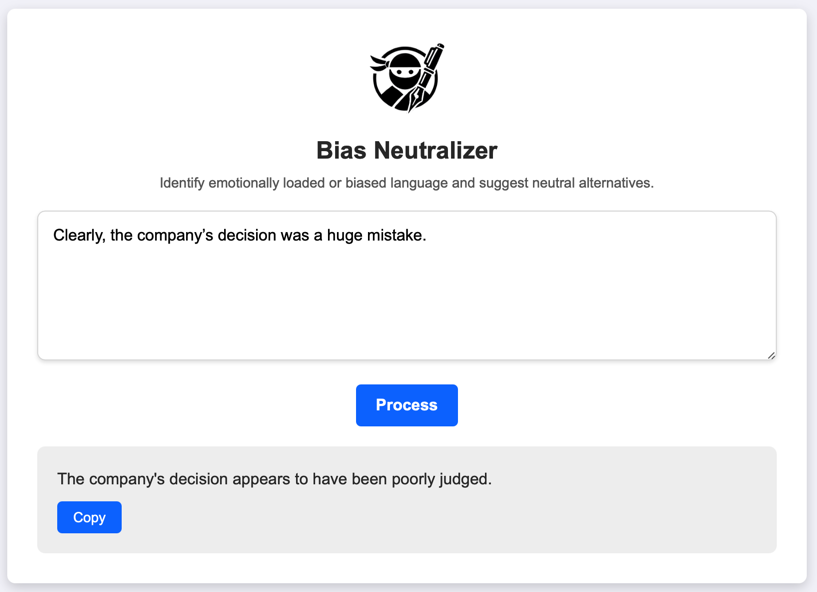 Grammar Check Screenshot
