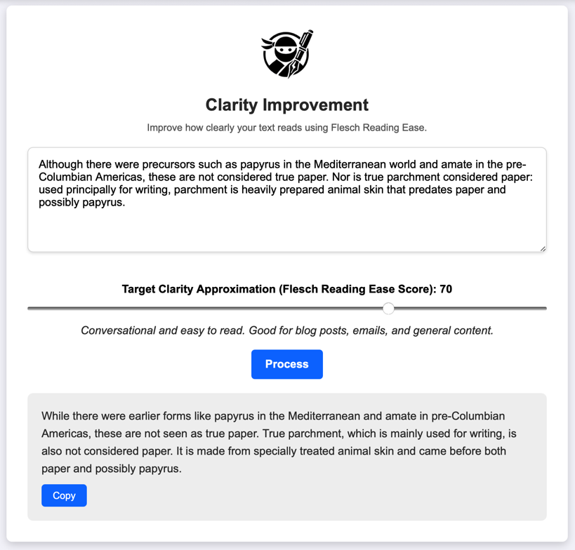 Grammar Check Screenshot