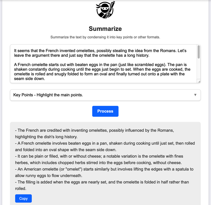 Paraphrase Screenshot